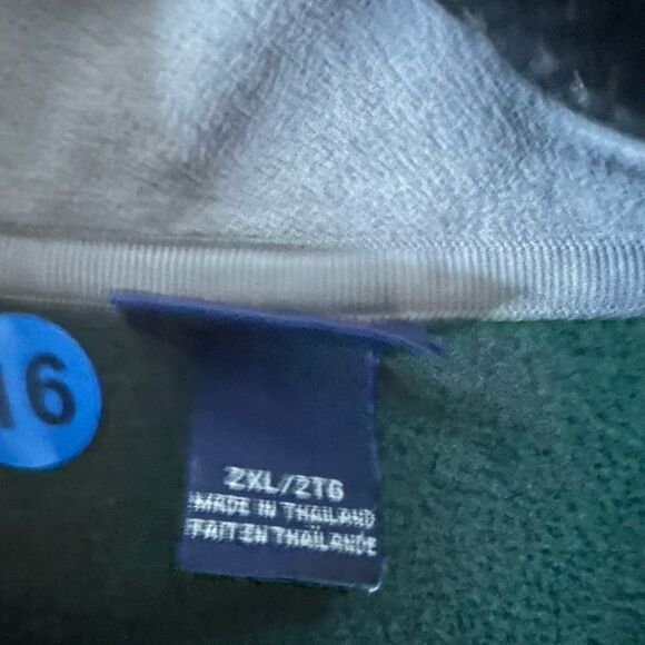 Champs Men Long Sleeve fleece  Size 2XL Green - Picture 5 of 5